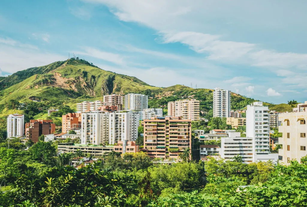 Cali, Colombia mountains and buildings