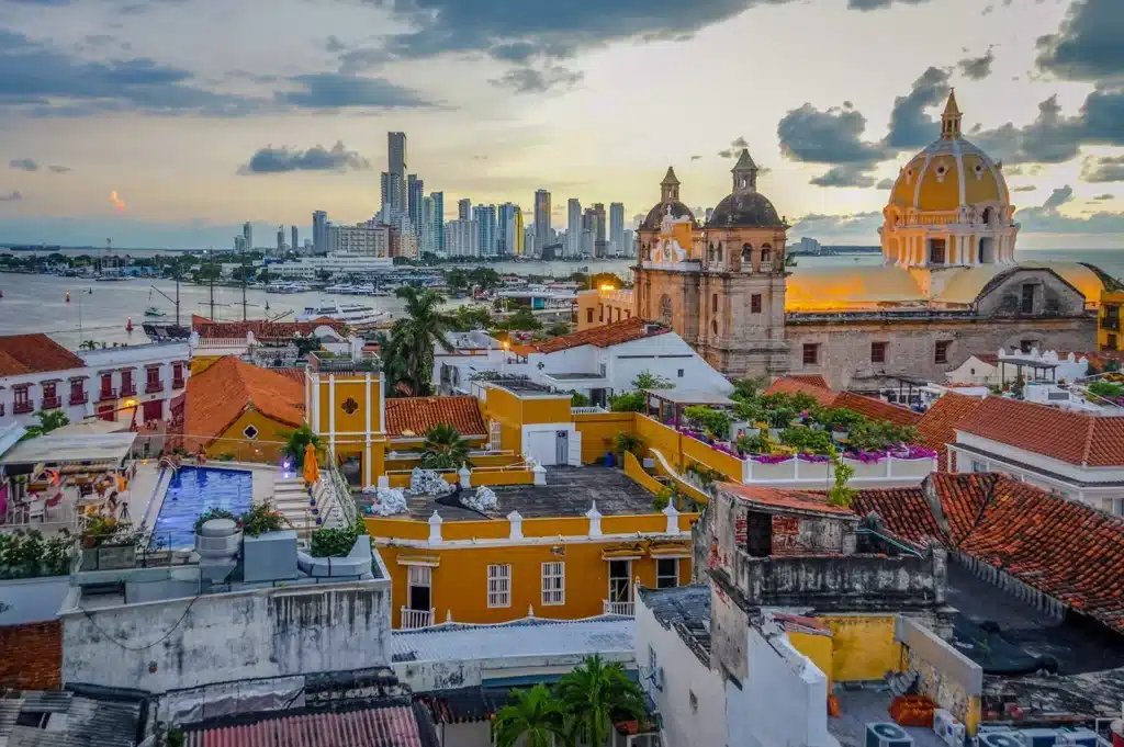 Cartagena old and new cities