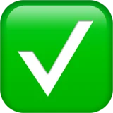 Green checkmark