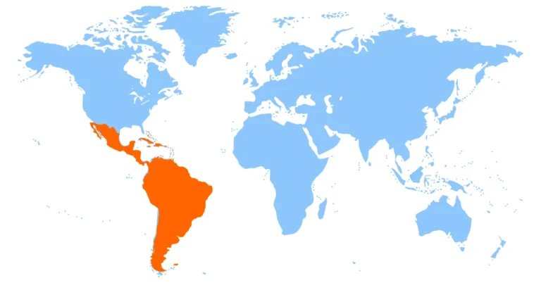 Latin America map